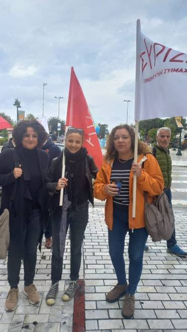 ΠΑΤΡΑ: Στην πορεία για την Εργατική Πρωτομαγιά η υποψήφια του ΣΥΡΙΖΑ Ελένη Αδαμοπούλου