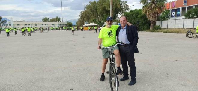 ΠΑΤΡΑ: Και ο Χαράλαμπος Μπονάνος στην ποδηλατάδα
