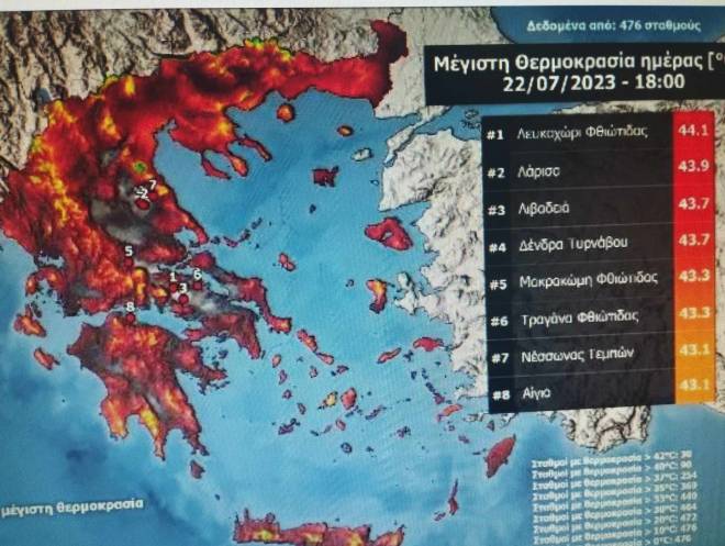 ΣΑΒΒΑΤΟ - ΑΠΙΣΤΕΥΤΟ: Ξεπέρασε του 50°C η αισθητή θερμοκρασία στο Αιτωλικό Μεσολογγίου – Στους 43 ο υδράργυρος στο Αίγιο