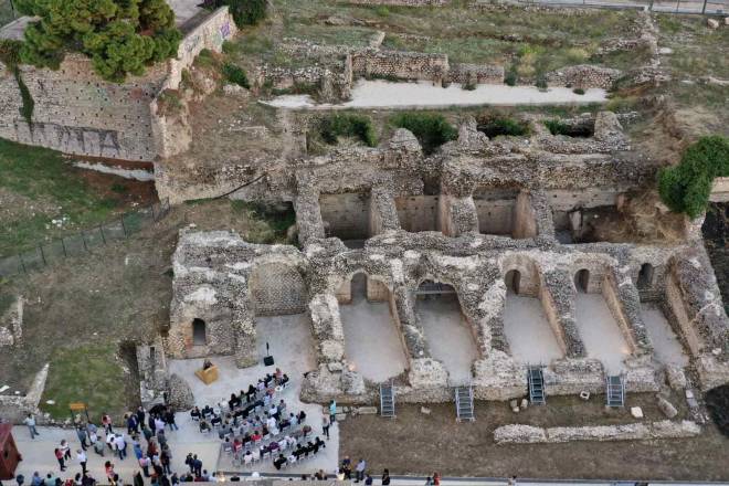 Πάτρα: Εγκαίνια για το Ρωμαϊκό Στάδιο Πάτρας παρουσία της υπουργού Πολιτισμού, Λίνας Μενδώνη (ΦΩΤΟ)