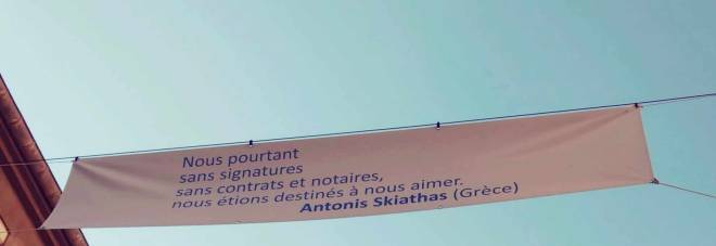 Ο Αντώνης Σκιαθάς στη Γαλλία στο Φεστιβάλ Ποίησης της Sete, εκπρόσωπος της Ελλάδας ΦΩΤΟ