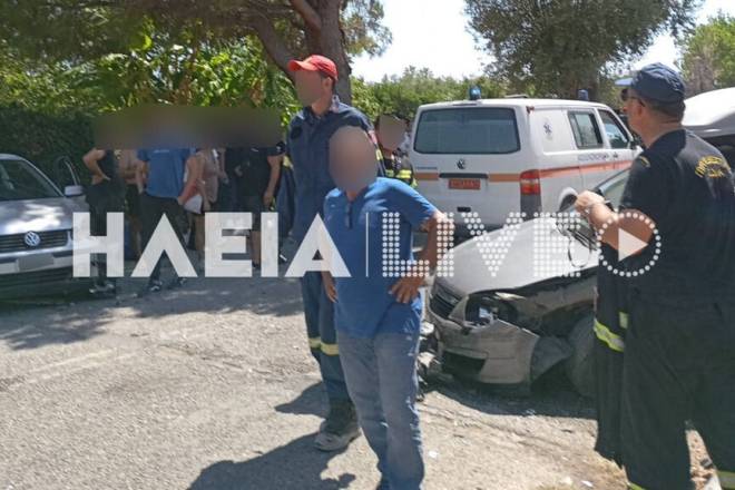 Σφοδρή σύγκρουση οχημάτων με έναν τραυματία στη Ζαχάρω (ΦΩΤΟ)