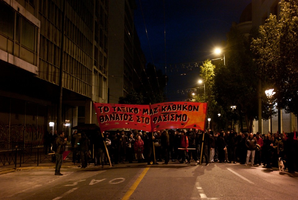 Συγκεντώσεις Χρυσαυγιτών και αντιεξουσιαστών