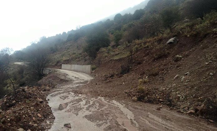 Δυτ. Ελλάδα: Κατολισθήσεις στο Θέρμο