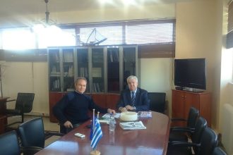 Δυτική Αχαΐα: Συνάντηση του Χρ. Νικολάου με τον Γραμματέα Οικονομίας του ΠΑΣΟΚ Ηρακλή Ρούπα