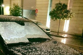 Πάτρα: Χαλαζόπτωση το βράδυ της Κυριακής