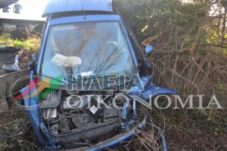 Ηλεία: Ένας νεκρός από θανατηφόρα εκτροπή αυτοκινήτου - ΒΙΝΤΕΟ