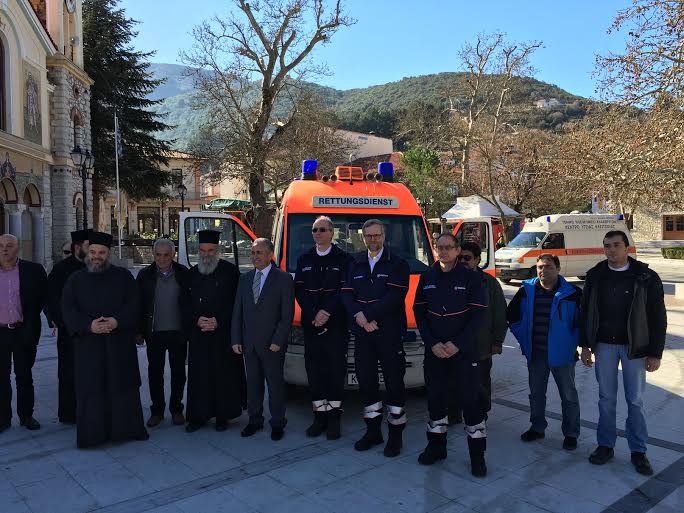 Αχαΐα: Οι "Μαλτέζοι" της Γερμανίας δώρισαν ασθενοφόρο στο Δήμο Καλαβρύτων