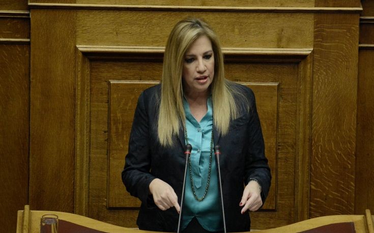 Συνάντηση πολιτικών αρχηγών ζήτησε η Φώφη Γεννηματά