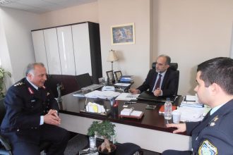 Συνάντηση του Περιφερειάρχη Απ. Κατσιφάρα με τον νέο Γενικό Αστυνομικό Διευθυντή Δυτικής Ελλάδας, Υποστράτηγο Φ. Τσόλκα