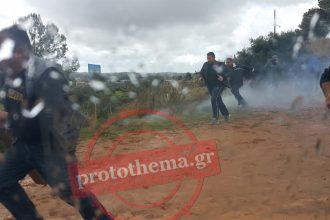 Ξύλο και δακρυγόνα ανάμεσα σε κατοίκους και ΜAT στην Κω