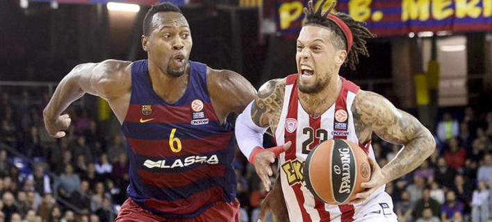 Ο Ολυμπιακός έχασε (82-66) και απώλεσε την διαφορά από την Μπαρτσελόνα