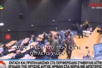 Το σοβαρό επεισόδιο με μέλη της Χρυσής Αυγής στο Περιφερειακό Συμβούλιο Αττικής - ΔΕΙΤΕ ΒΙΝΤΕΟ