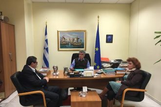 Με τους Δημάρχους Μεγάρων και Ελευσίνας συναντήθηκε ο Πελετίδης για την πορεία της ανεργίας - ΦΩΤΟΓΡΑΦΙΕΣ