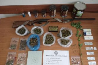 Χειροπέδες για ναρκωτικά και παράνομη οπλοκατοχή σε 52χρονο στο Αγρίνιο