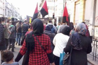 Πορεία προσφύγων στο κέντρο της Αθήνας