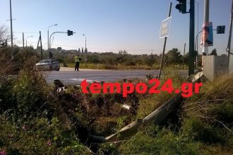 Πατρών - Πύργου: Τροχαίο στα φανάρια του Αλισσού