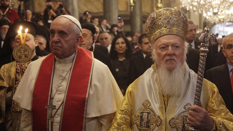 Στις 16 Απριλίου η κοινή επίσκεψη Πατριάρχη - Πάπα στη Λέσβο