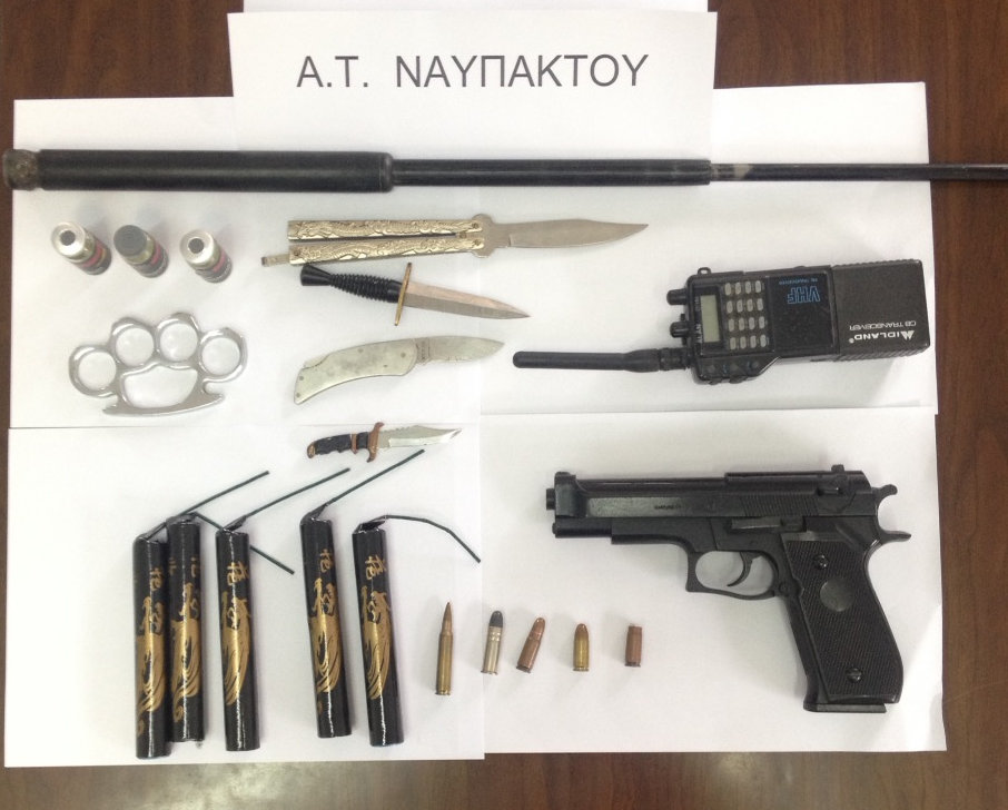 Ναύπακτος: Στον Εισαγγελέα ο 27χρονος που συνελήφθη για κατοχή όπλων