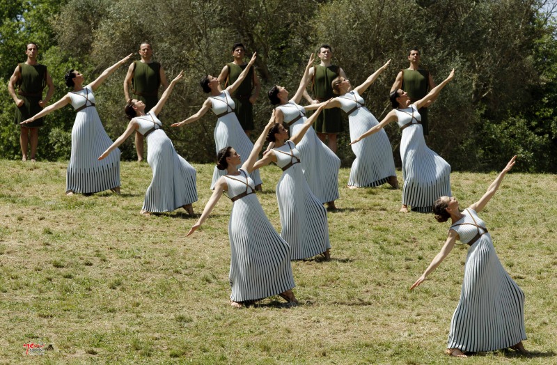 Αρχαία Ολυμπία: H τελευταία πρόβα για την Αφή της Φλόγας για τους Ολυμπιακούς του Ρίο