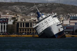 Το πλοίο "Παναγία Τήνου" από ψηλά - ΒΙΝΤΕΟ