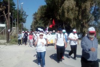 Από το Ξυλόκαστρο ξεκίνησε η τέταρτη μέρα της πορείας για την Αθήνα