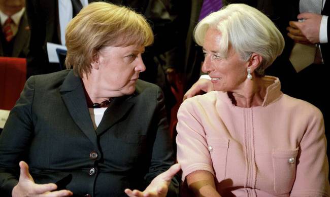 Λαγκάρντ μετά την συνάντηση με την Μέρκελ: Το ΔΝΤ θα παραμείνει στην Ελλάδα