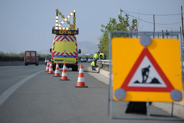 Ολύμπια Οδός: Κλείνει από σήμερα και για έξι μήνες μια λωρίδα κυκλοφορίας της Πατρών - Κορίνθου