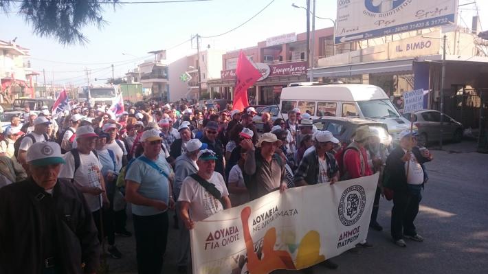 Συνεχίζει για Ξυλόκαστρο σήμερα η πορεία από την Πάτρα ως το Σύνταγμα