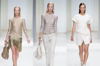 Φορέστε λευκά ρούχα με χρυσαφί λεπτομέρειες