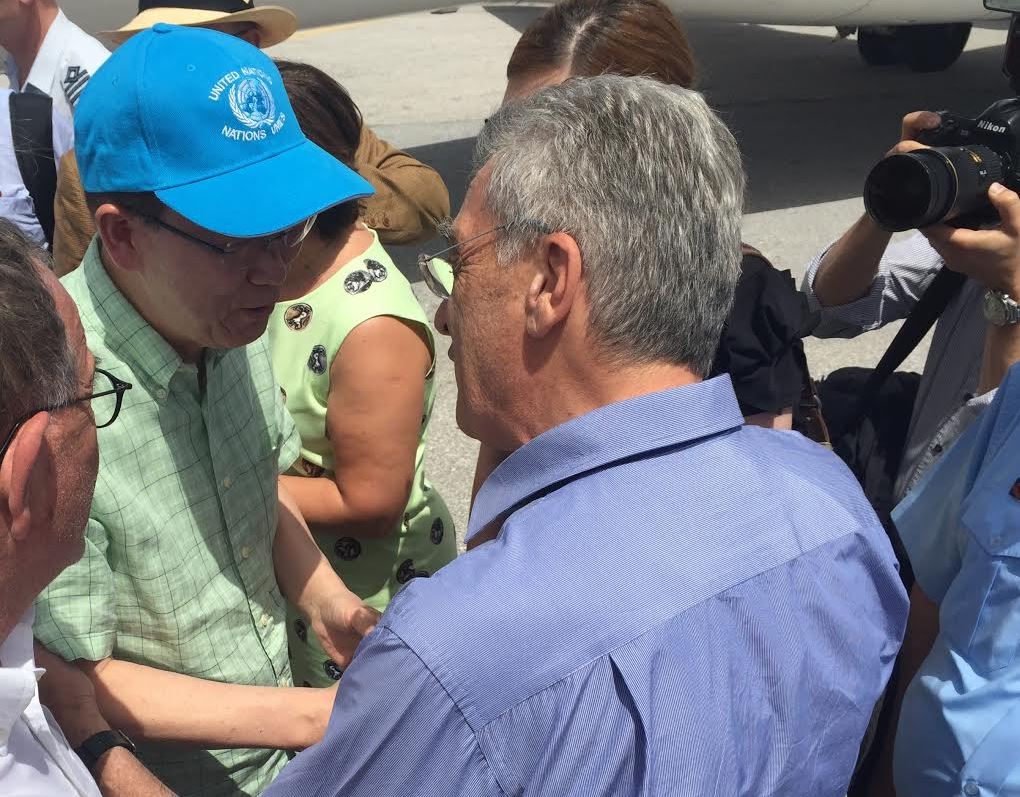 Την Λέσβο επισκέφθηκε ο Μπαν Κι Μουν