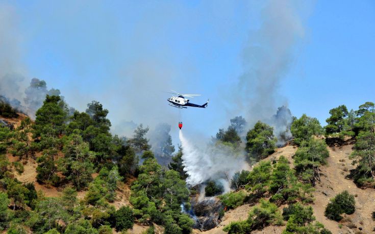Σε ύφεση η μεγάλη πυρκαγιά στην Κύπρο