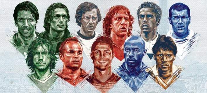 Ποιά είναι η κορυφαία 11αδα των Euro όλων των εποχών