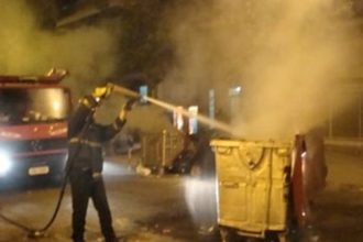 Αγρίνιο: «Οι εμπρηστές των κάδων» ξαναχτύπησαν – Δύο φωτιές στο τα ξημερώματα