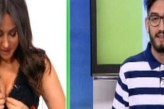 Χριστίνα Μουστάκα: Εσπασε το κουμπί στο μπούστο της on air - BINTEO