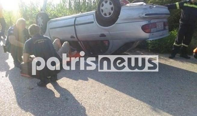 Ηλεία: «Τούμπαρε» ΙΧ… τραυματίας ο οδηγός