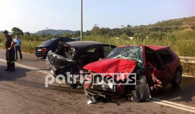 Ηλεία: Σε σοβαρή κατάσταση η οδηγός - Καραμπόλα με τρεις τραυματίες κοντά στο Στρέφι