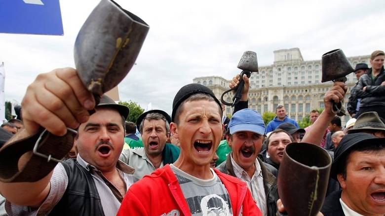 Διαδήλωση ιταλών αγροτών για να σταματήσει το εμπάργκο κατά της Ρωσίας