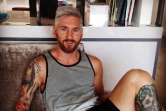 Ο Μέσι με πλατινέ μαλλί !