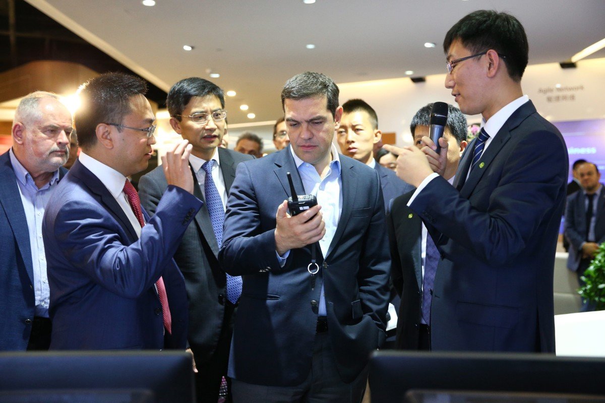 Επίσκεψη Τσίπρα στο τεχνολογικό πάρκο της Huawei