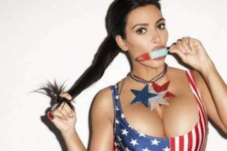 Η Κιμ Καρντάσιαν τρώει παγωτό και αναστατώνει