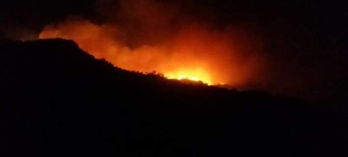 Ανεξέλεγκτη φωτιά στην Ιεράπετρα -Καίγεται το δάσος στο Σελεκάνο