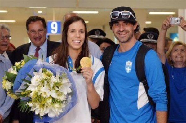 Εφθασε στην Αθήνα η "χρυσή" Κατερίνα Στεφανίδη