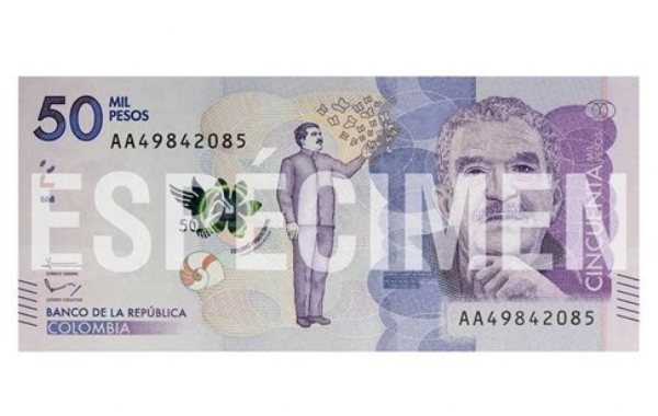 Ο Γκαμπριέλ Γκαρσία Μάρκες σε χαρτονόμισμα της Κολομβίας