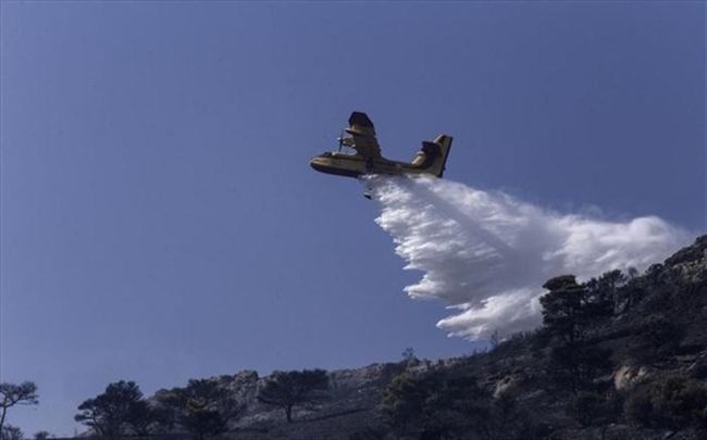 Υπό μερικό έλεγχο η πυρκαγιά στον Πεντάλοφο Μεσολογγίου