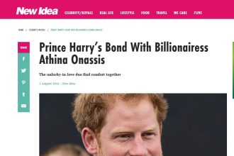 Ο πρίγκιπας Χάρι "παρηγορεί" την Αθηνά Ωνάση