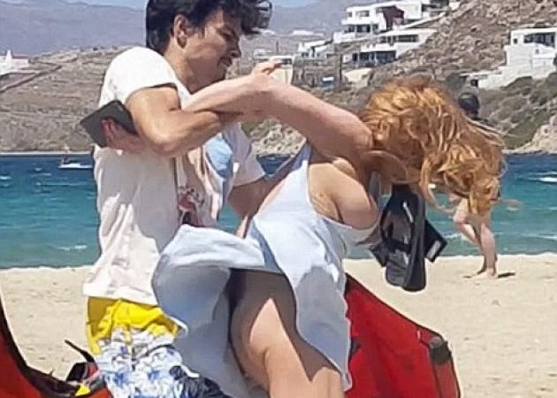 Μύκονος: Εικόνες που σοκάρουν από τον καυγά της Lindsay Lohan με τον πρώην αρραβωνιαστικός της- ΦΩΤΟΓΡΑΦΙΕΣ