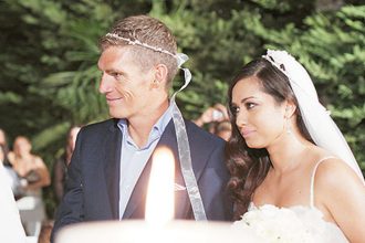 Ο γάμος του Ολυμπιονίκη Σπύρου Γιαννιώτη με την καλλονή σύζυγό του - ΦΩΤΟΓΡΑΦΙΕΣ