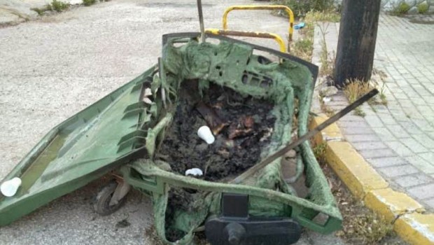 Πάτρα: Πυρκαγιά σε κάδο στο Ρίο