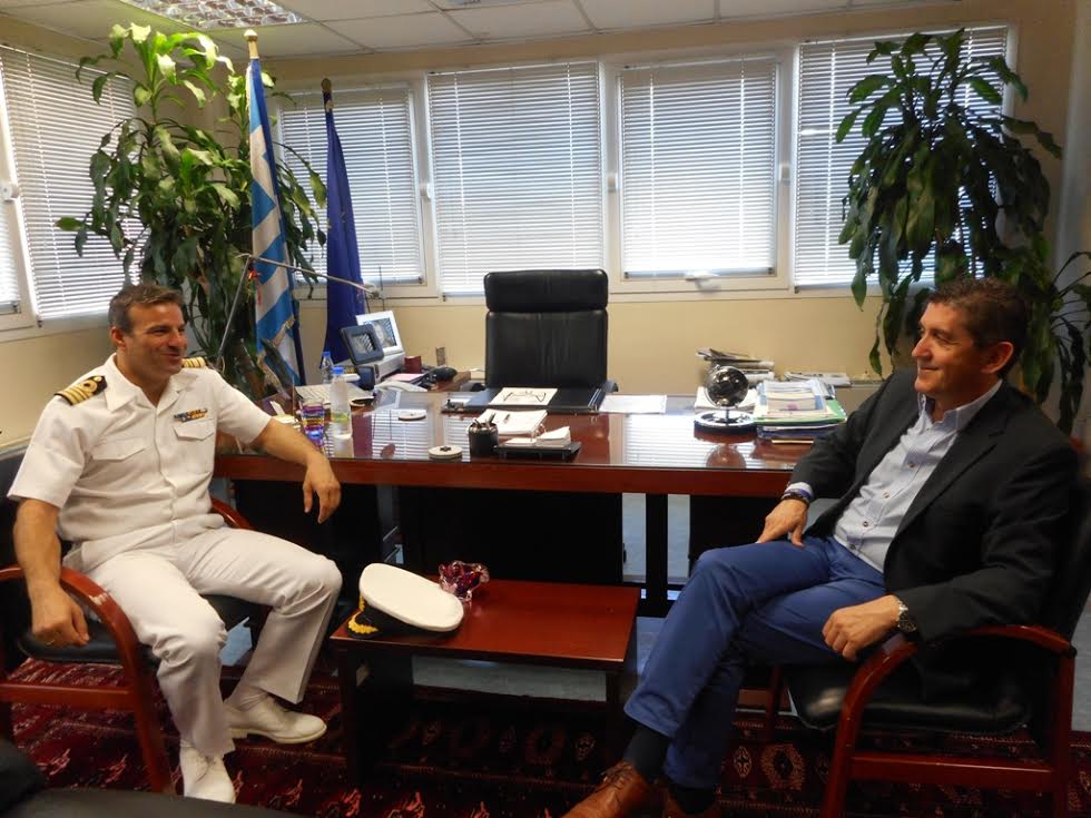 Πάτρα: Συνάντηση του Γρ. Αλεξόπουλου με τον νέο Διοικητή της Ναυτικής Διοίκησης Ιονίου